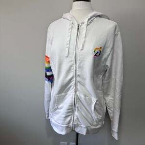 Peloton Pride Lead With Love Zip Up, Sz L *See flaws